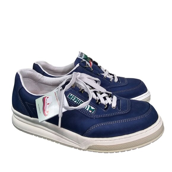 Mephisto Mens Match Maya 845 Optima H30 Sneakers Size 6.5 Navy Blue NEW IN BOX - Picture 1 of 13